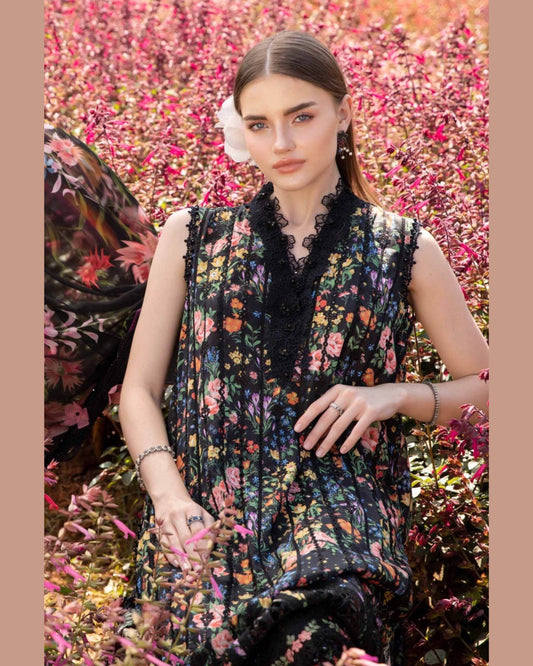 MARIA.B LAWN PREMIUM UNSTICH PRINTED 3PC - City Cloth House