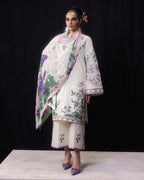 Nafasat | Emb Unstitched Dhanak 3pc