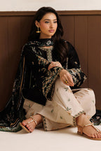 Siyah | Emb Unstitched Dhanak 3pc