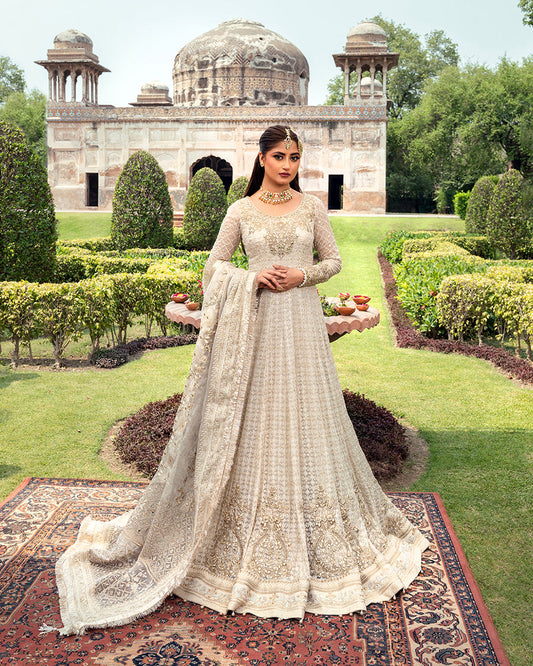 FAIZA SAQLAIN CHIFFON UNSTITCHED EMB MAXI