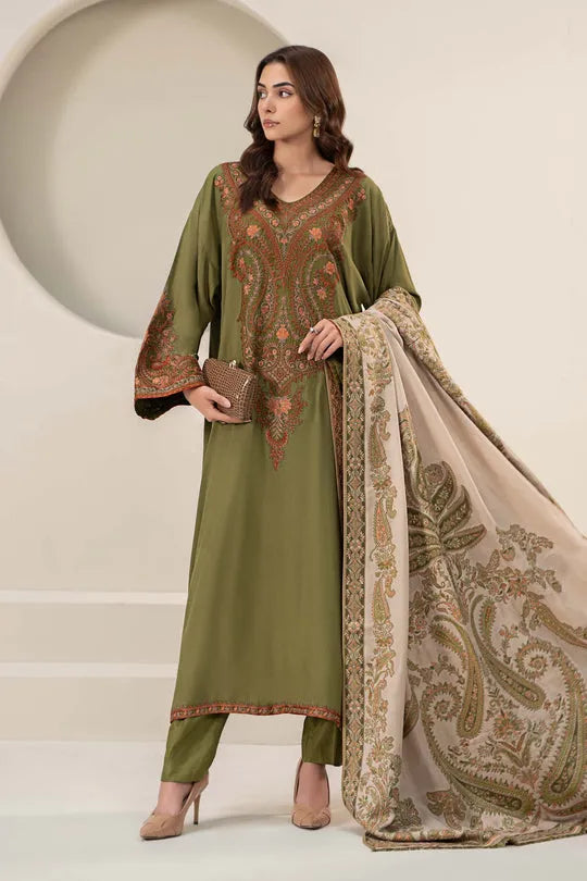 MARIA.B LAWN LUXURY UNSTITCHED EMB 3PC