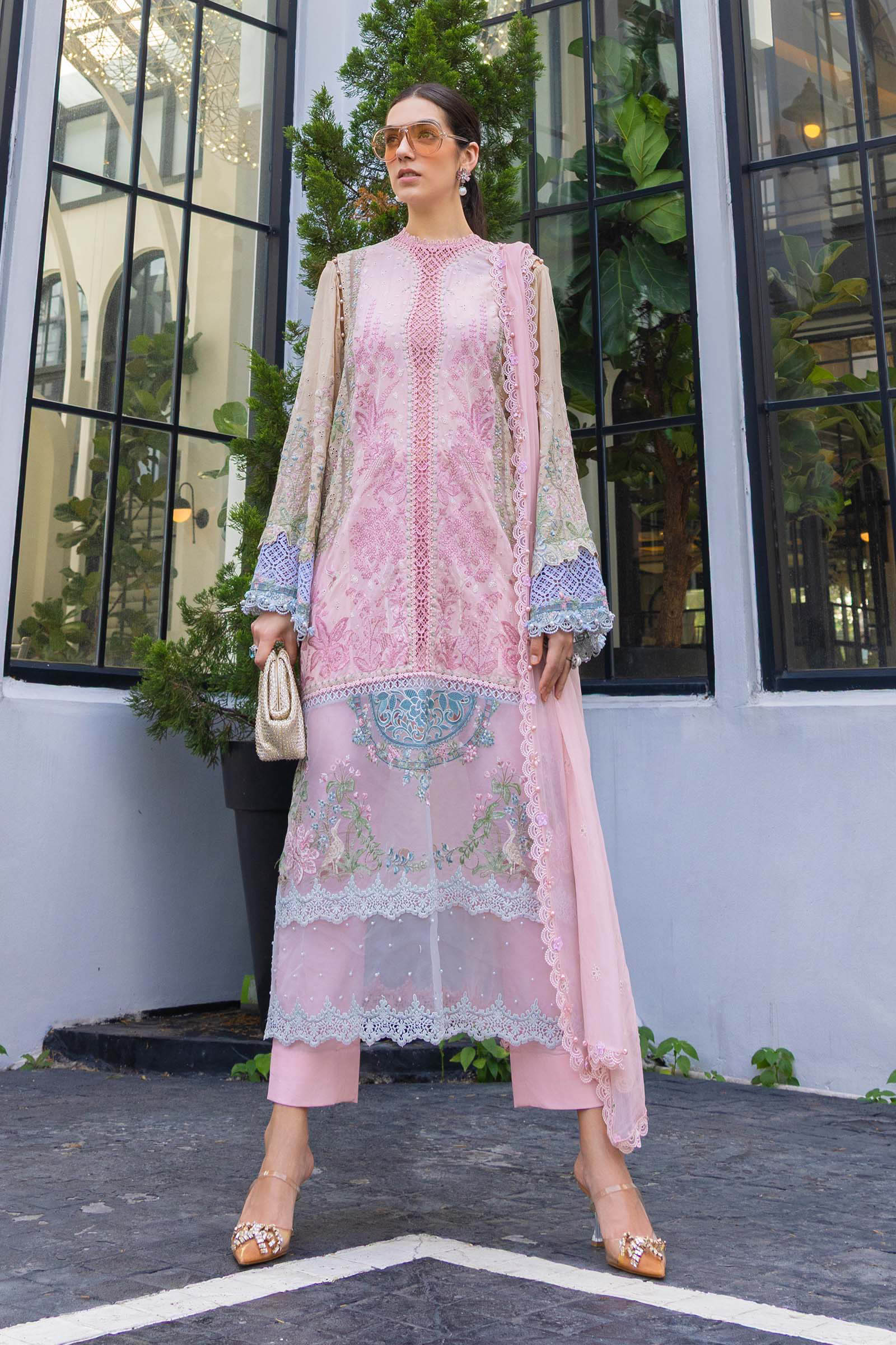 MARIA.B LAWN LUXURY UNSTITCHED EMB 3PC