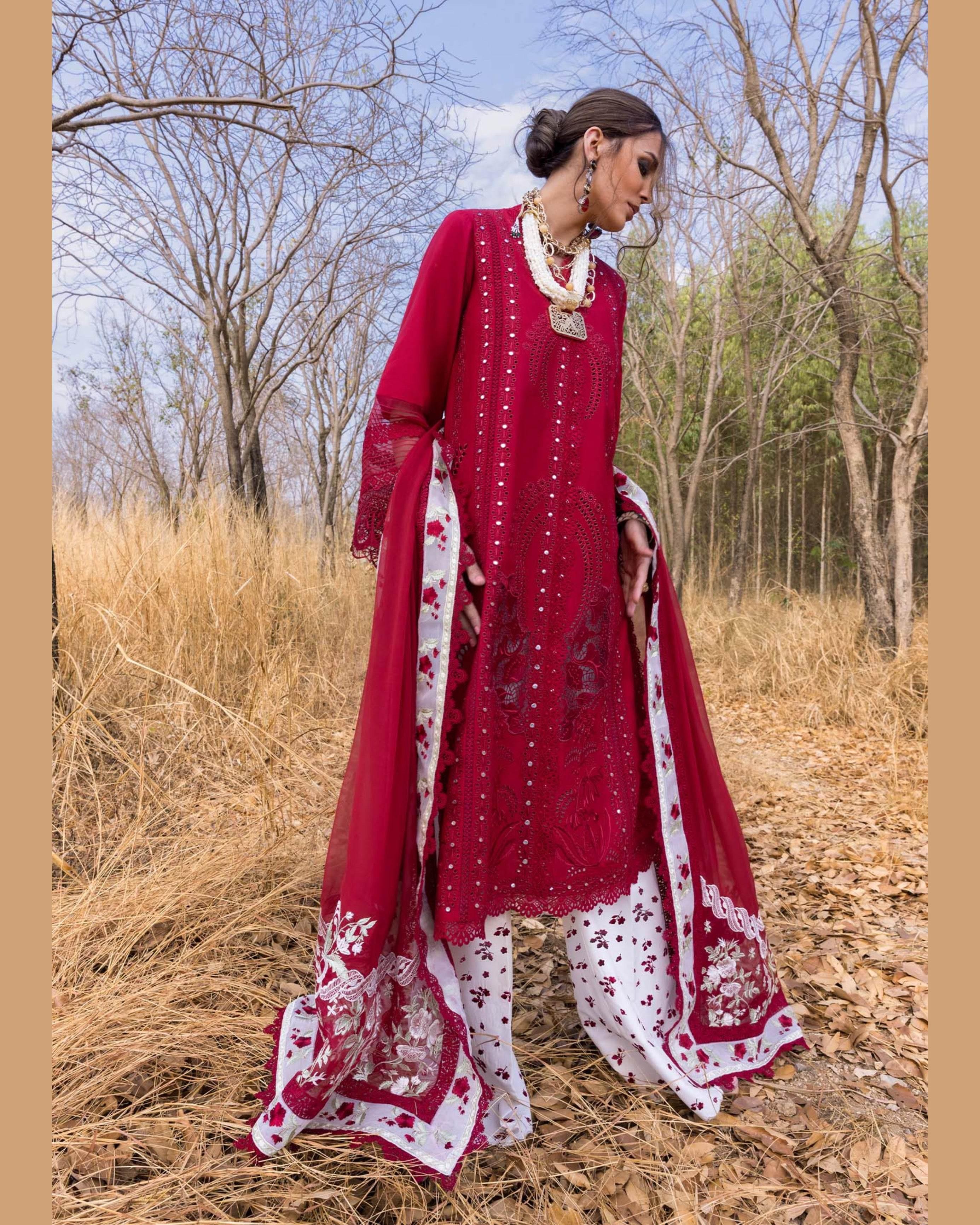 SAIRA*SHAKIRA LAWN UNSTITCHED EMB 3PC SHAMS-A - City Cloth House