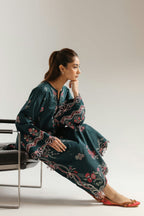 Afsoon | Emb Unstitched Shamoz silk 2pc
