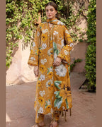 BAROQUE LAWN PRINTED UNSTICH 3PC - City Cloth House