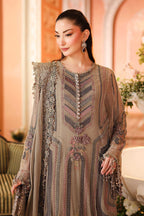 MARIA.B CHIFFON UNSTITCHED EMB D-1 SUIT