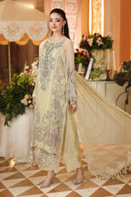 MARIA.B CHIFFON UNSTITCHED EMB D-8 SUIT