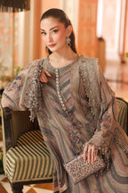 MARIA.B CHIFFON UNSTITCHED EMB D-1 SUIT