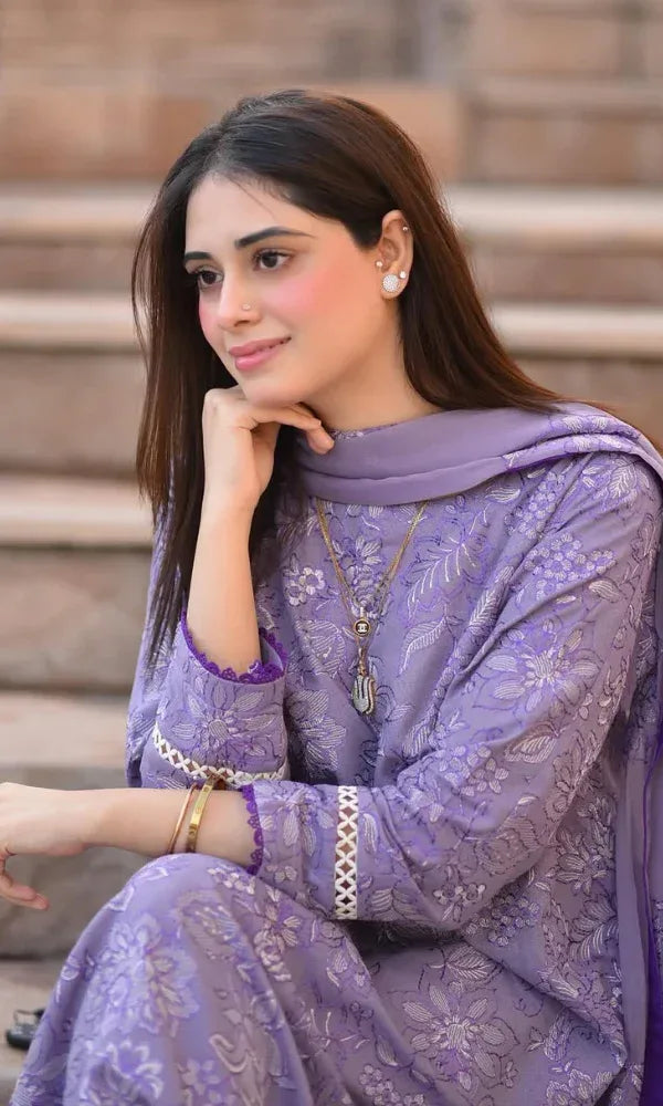 ZARA SHAHJAHAN LAWN LUXURY UNSTITCHED EMB 3PC - City Cloth House