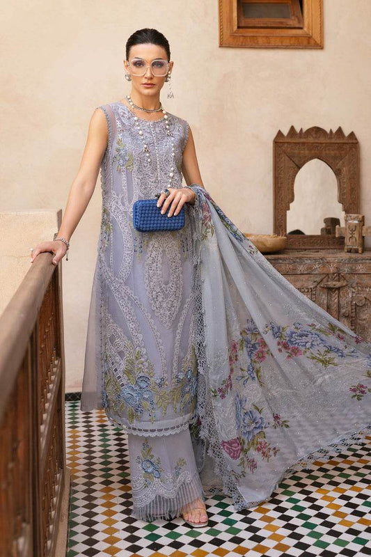 MARIA.B LAWN UNSTITCH EMB 3PC D-25’-09-B - City Cloth House