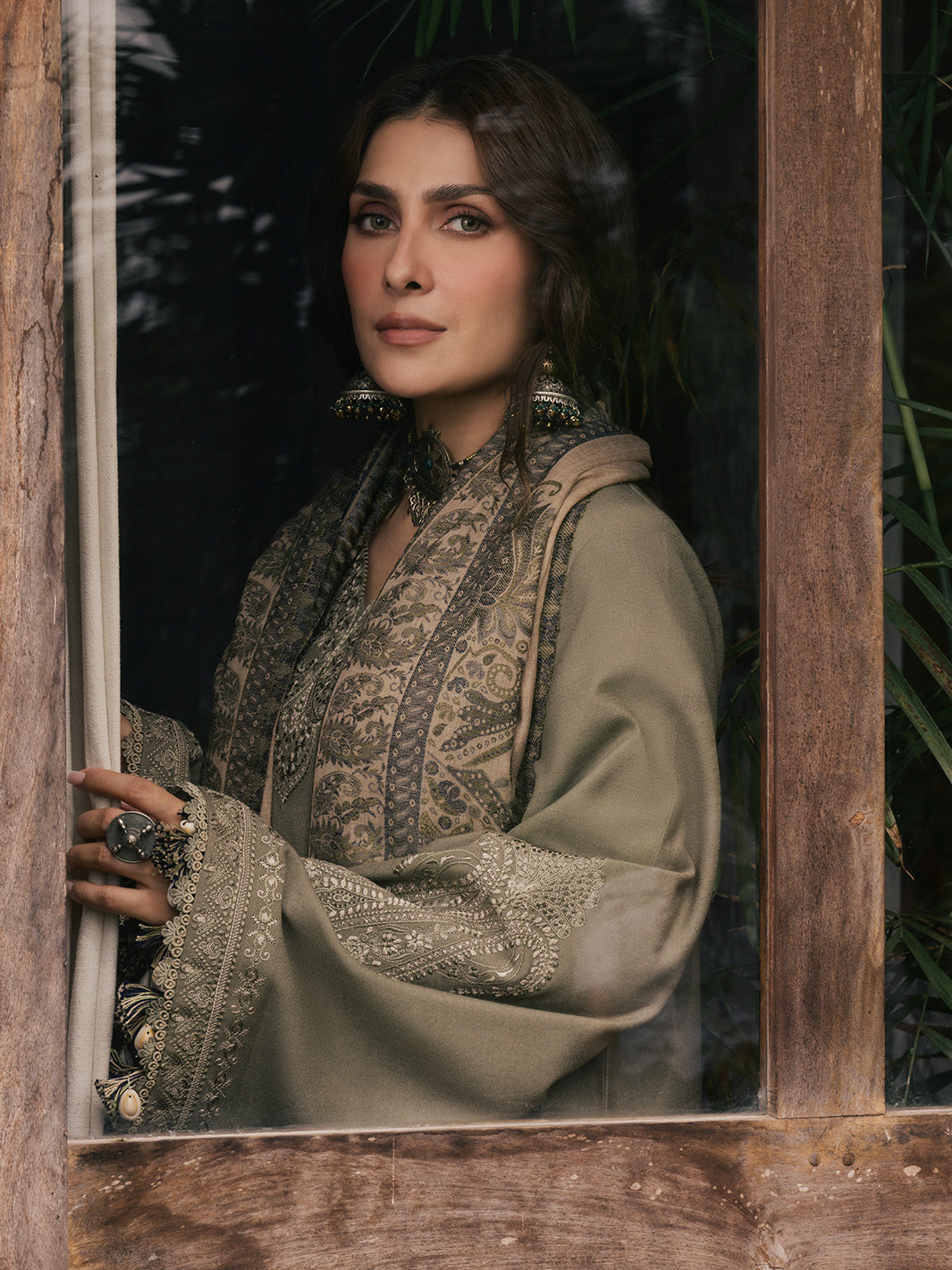 Zebaish | Emb Unstitched Dhanak 3pc