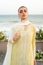 AZURE LAWN PREMIUM UNSTITCHED EMB 3PC