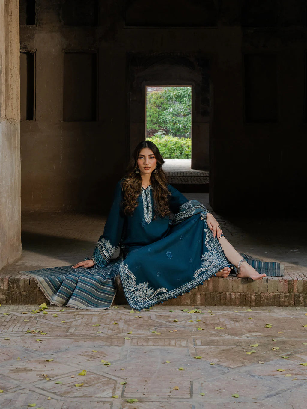 Zardozi | Emb Unstitched Dhanak 3pc