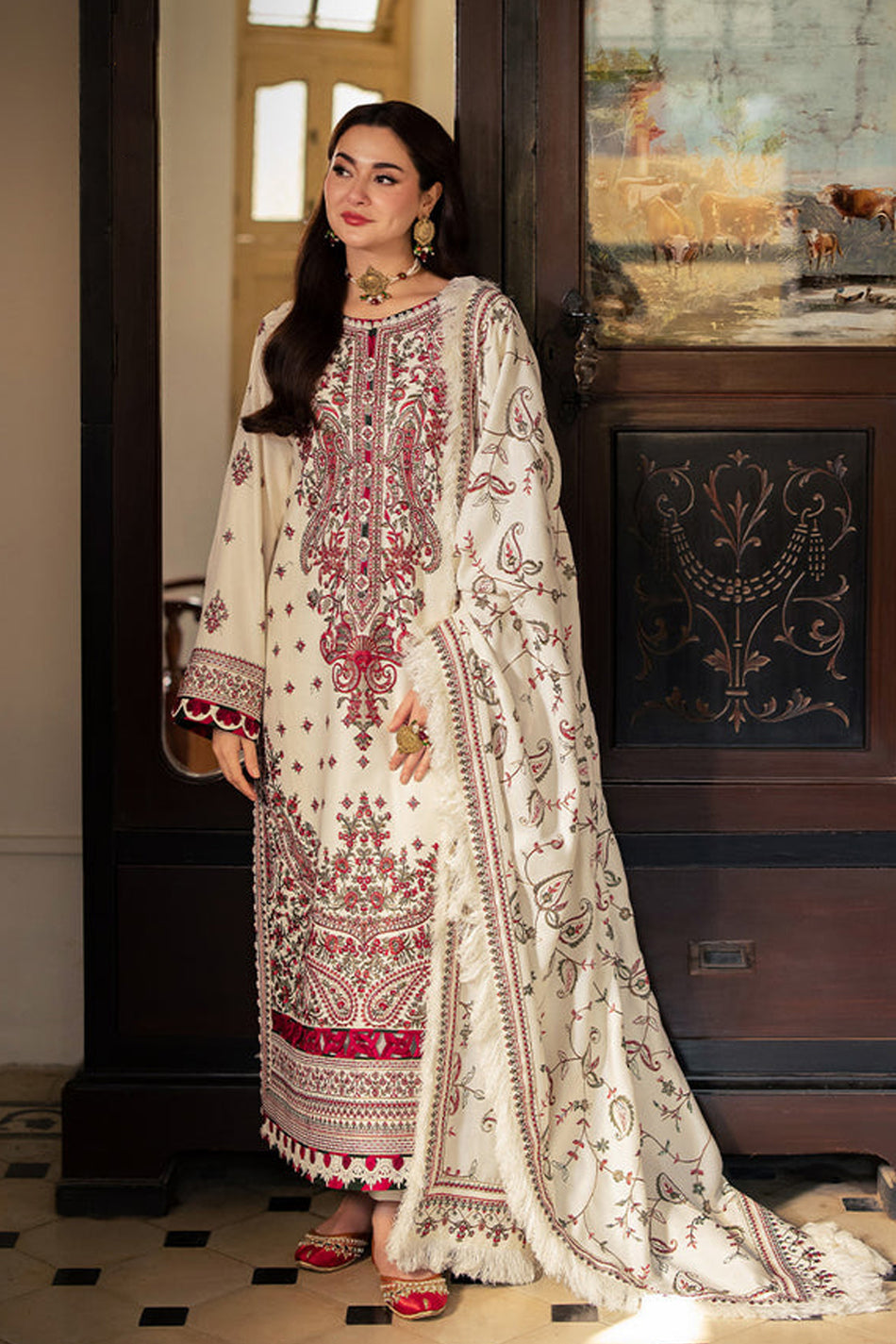 Gulnar | Emb Unstitched Dhanak 3pc