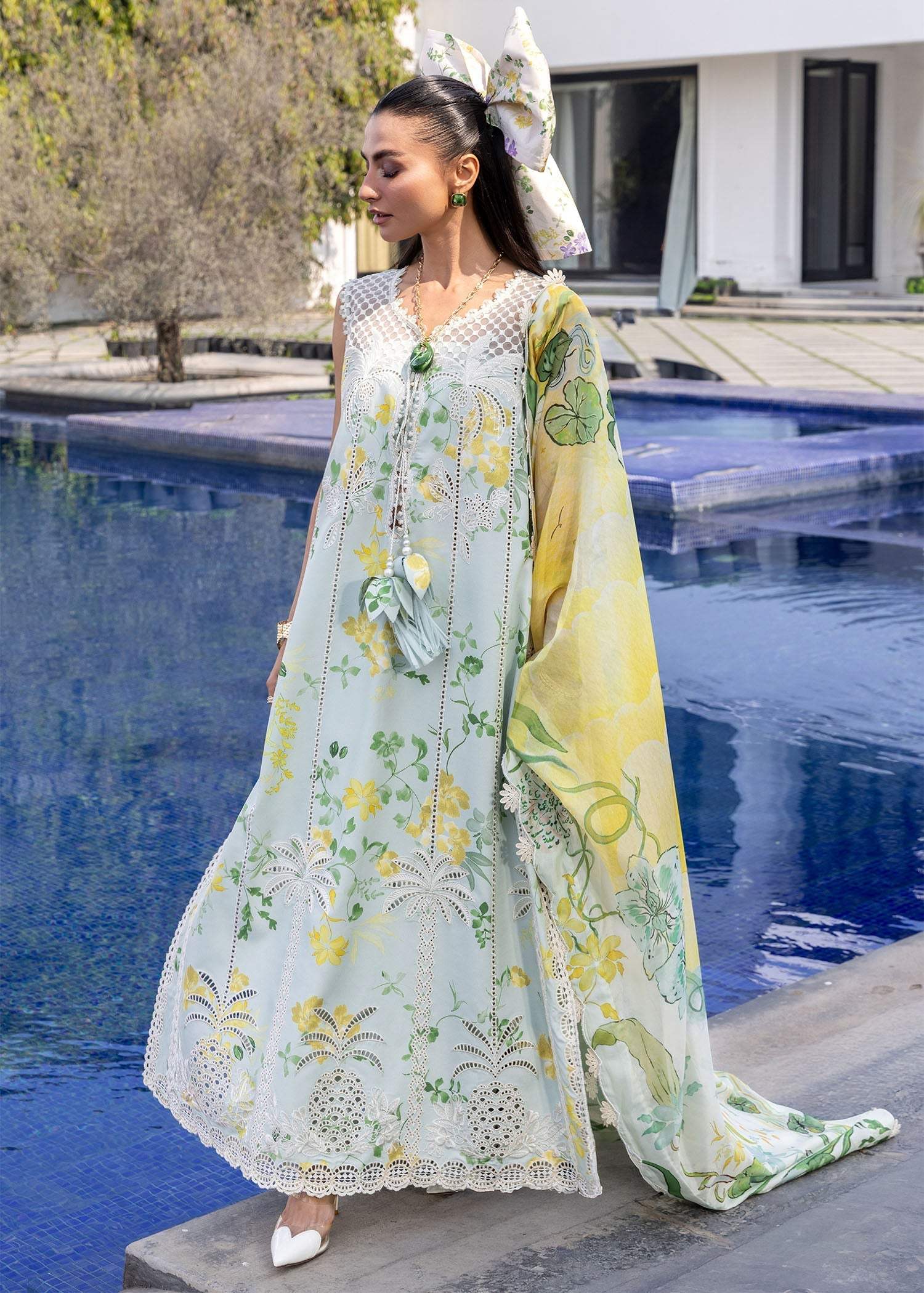 Nazuk | Emb Unstitched Lawn 3pc