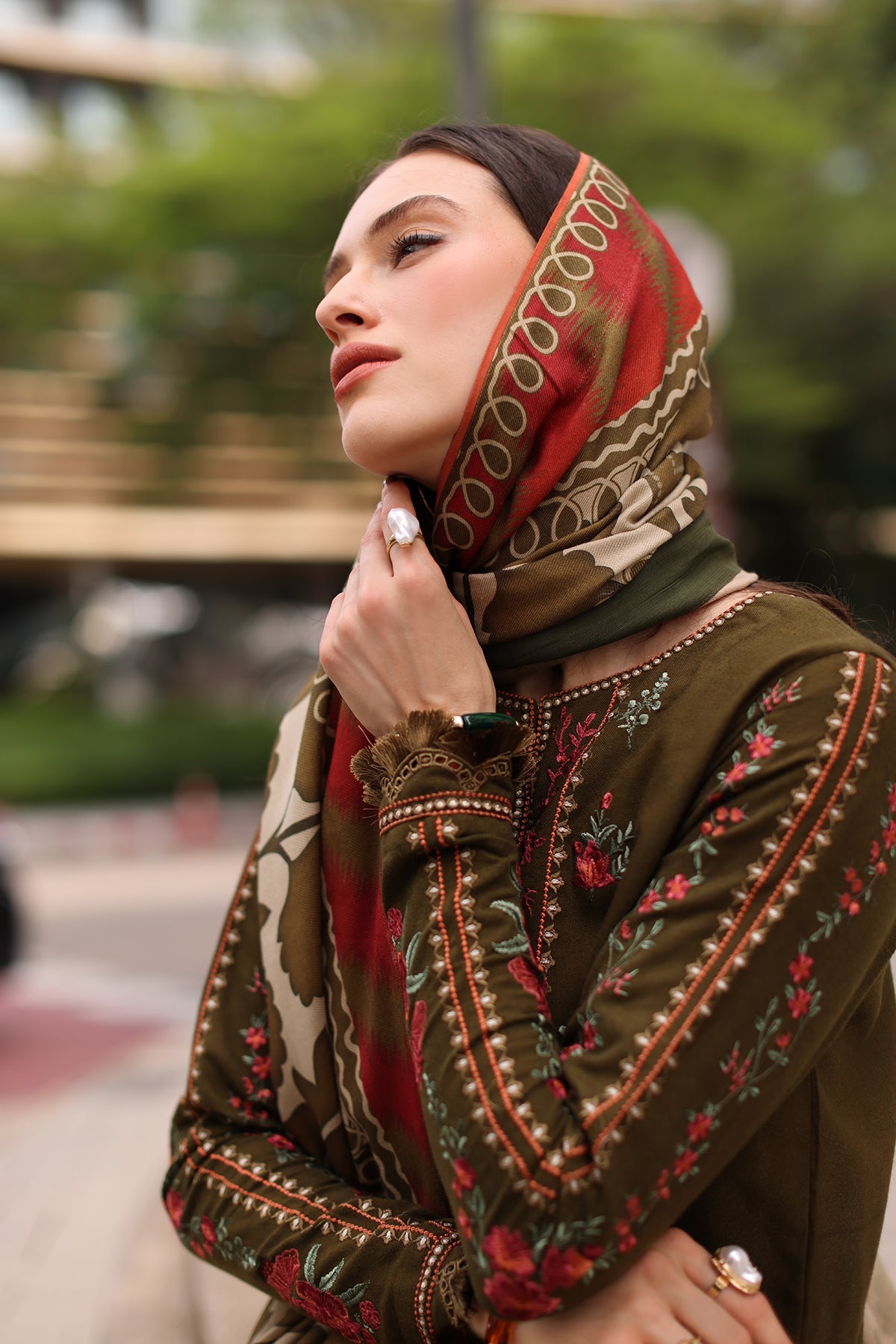 Flora | Emb Unstitched Dhanak 3pc