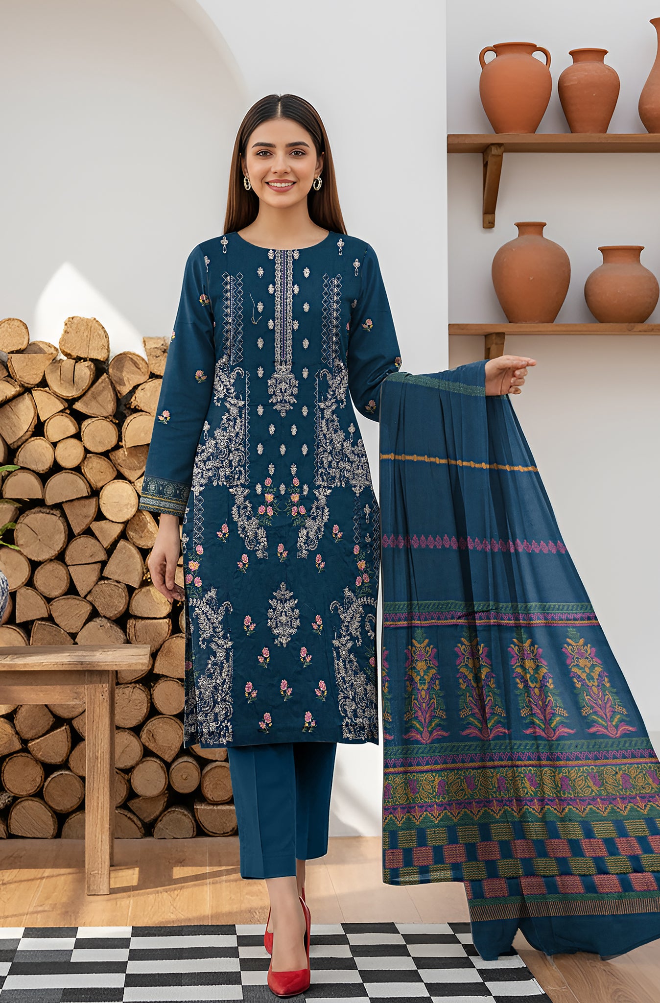 MIRAL LAWN PREMIUM UNSTITCHED VOL-1 EMB 3PC