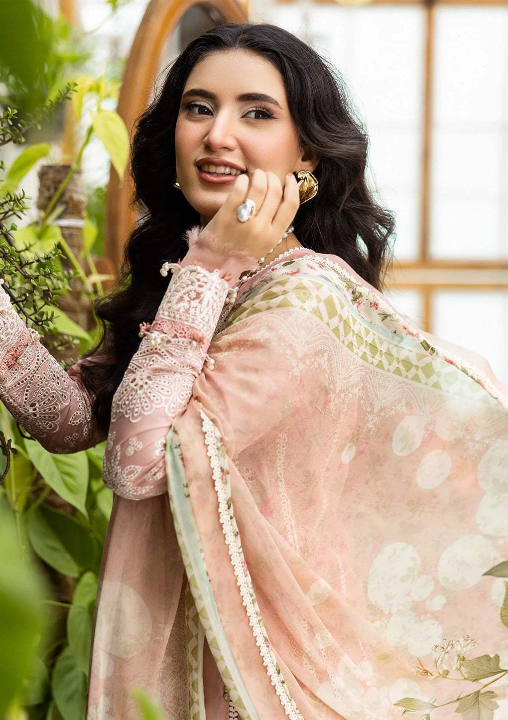 ELAF LAWN LUXURY UNSTITCHED EMB 3PC