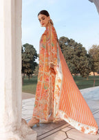Coral | Emb Unstitched Lawn 3pc