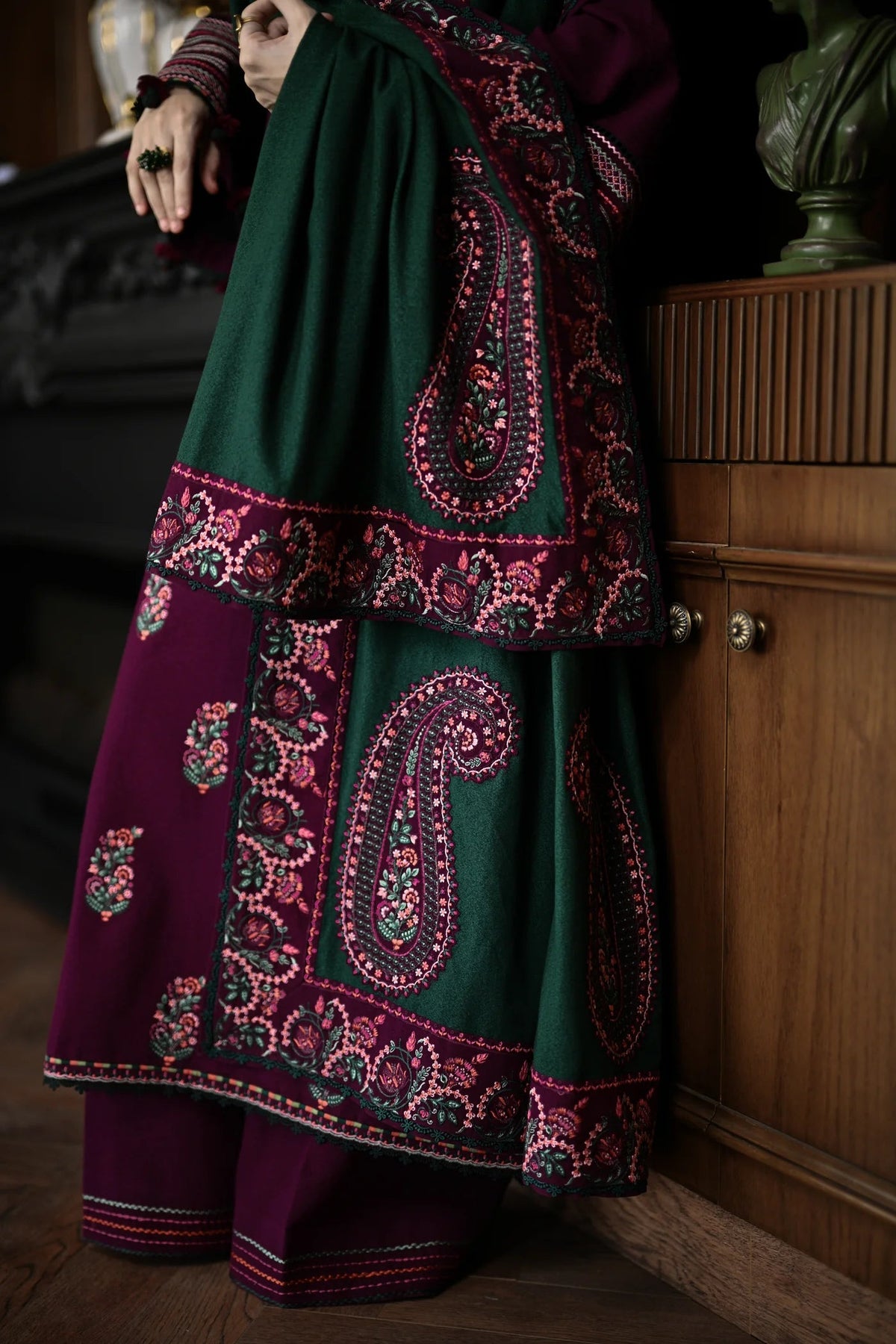 Riyasat | Emb Unstitched Dhanak 3pc