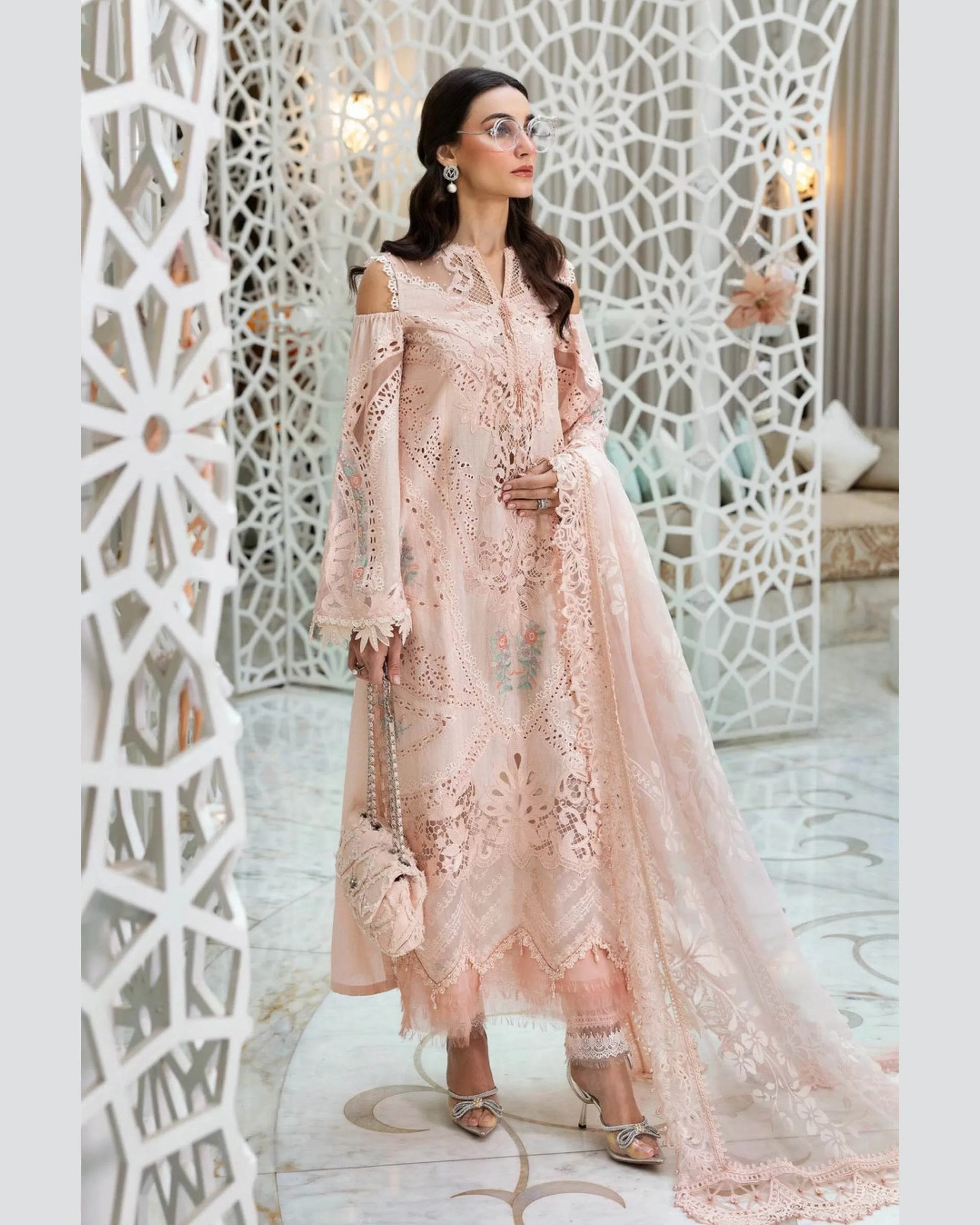 MARIA.B LAWN UNSTITCH EMB 3PC (D-2513-A) - City Cloth House