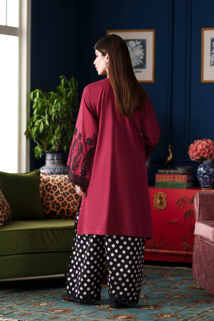 Zuri | Emb Unstitched Shamoz silk 2pc