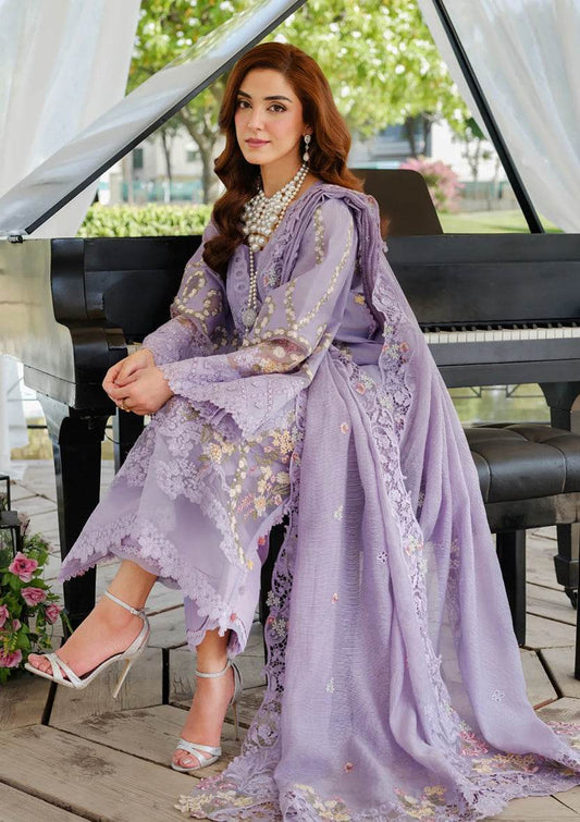 ELAF LAWN UNSTITCH EMB 3PC PARIS HUES ELH-3A - City Cloth House