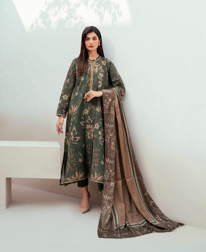 BAROQUE LAWN PRINTED UNSTICH 3PC - City Cloth House