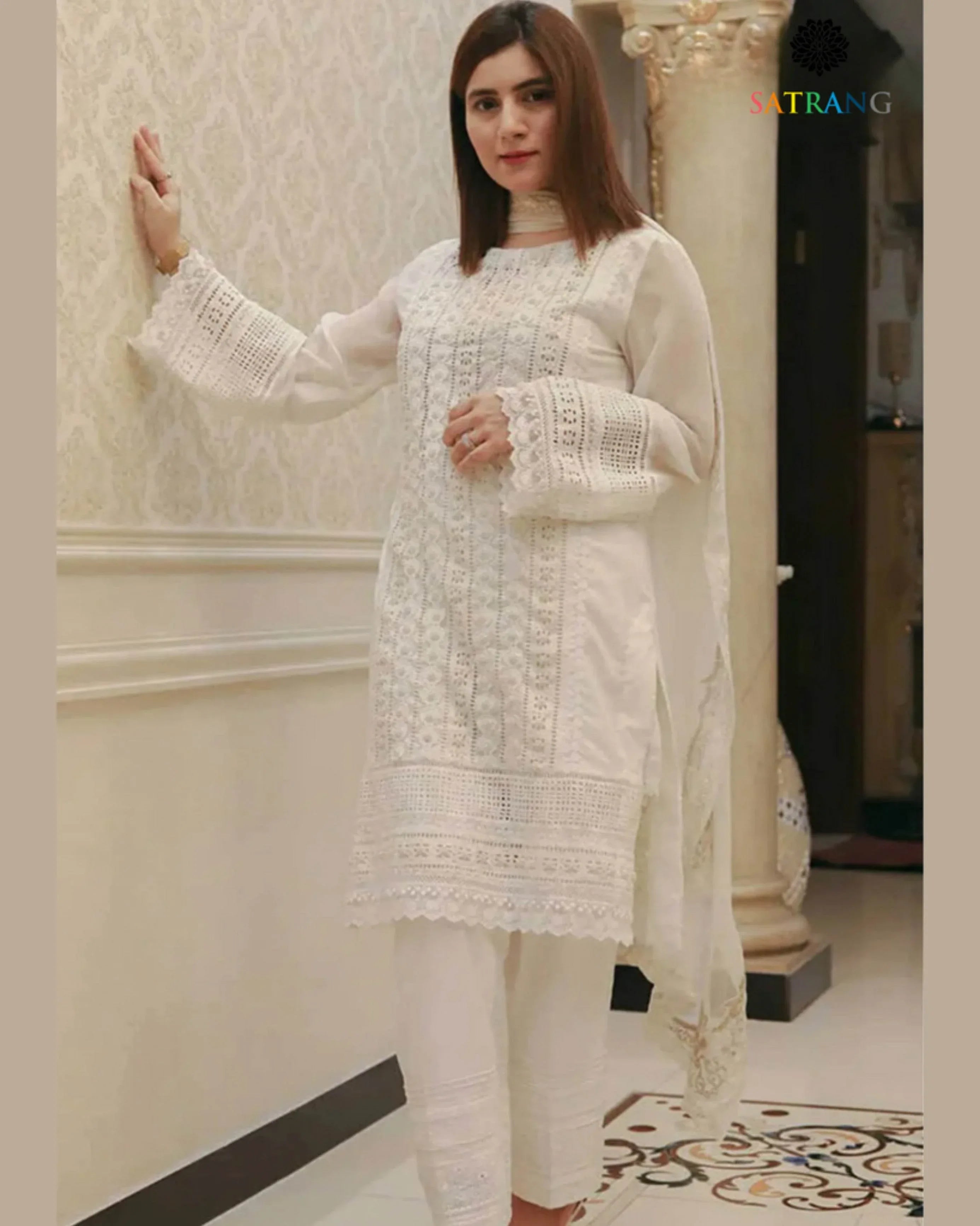 BAREEZE LAWN PREMIUM UNSTICH EMB 3PC - City Cloth House