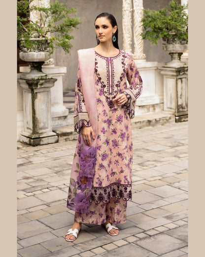 COCO LAWN PRINTED UNSTICH 3PC - City Cloth House