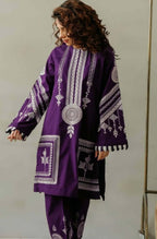 Aks | Emb Unstitched Lawn 2pc