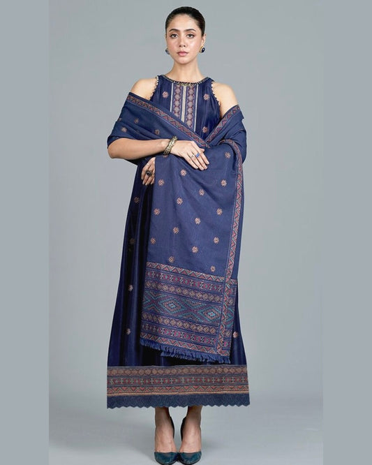 BAREEZA KRANDI UNSTITCHED EMB 3PC