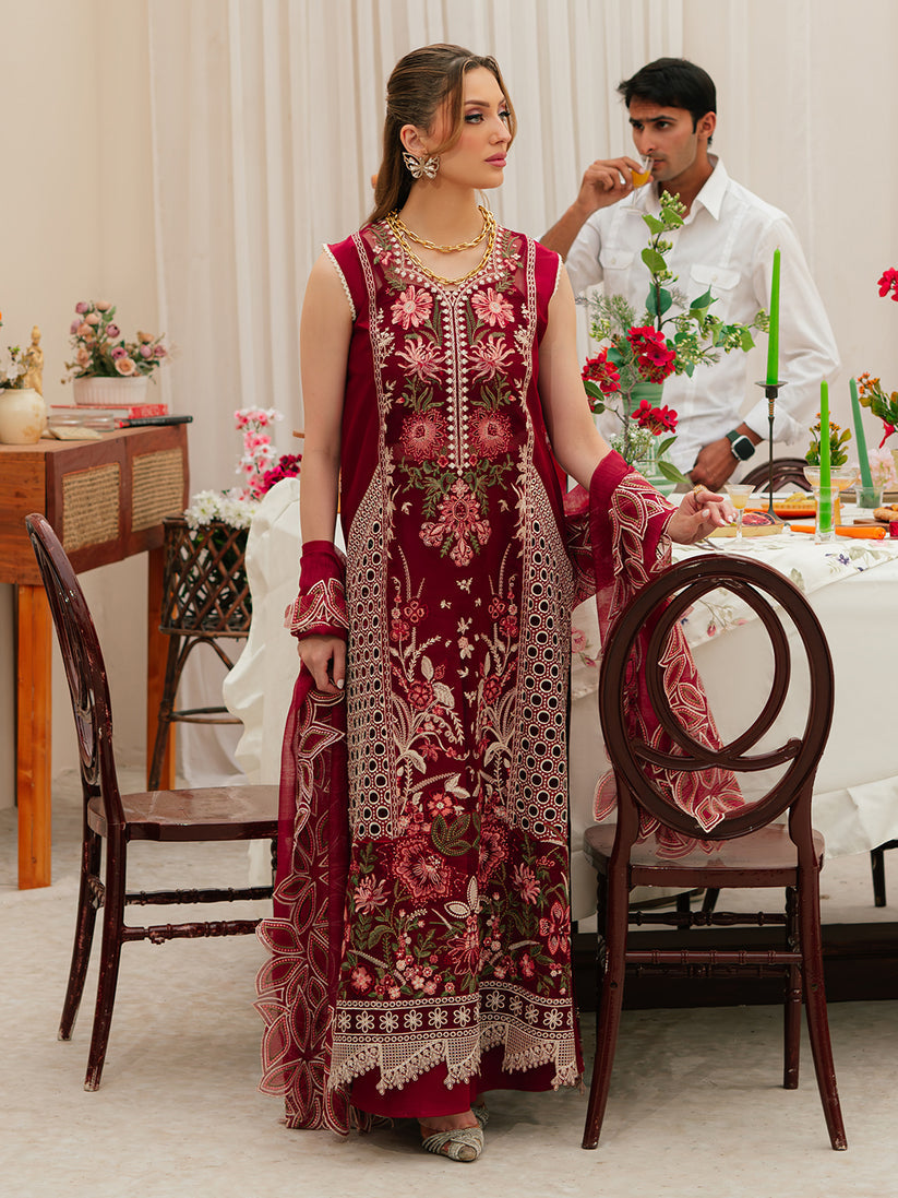 Gulnar | Emb Unstitched Dhanak 3pc