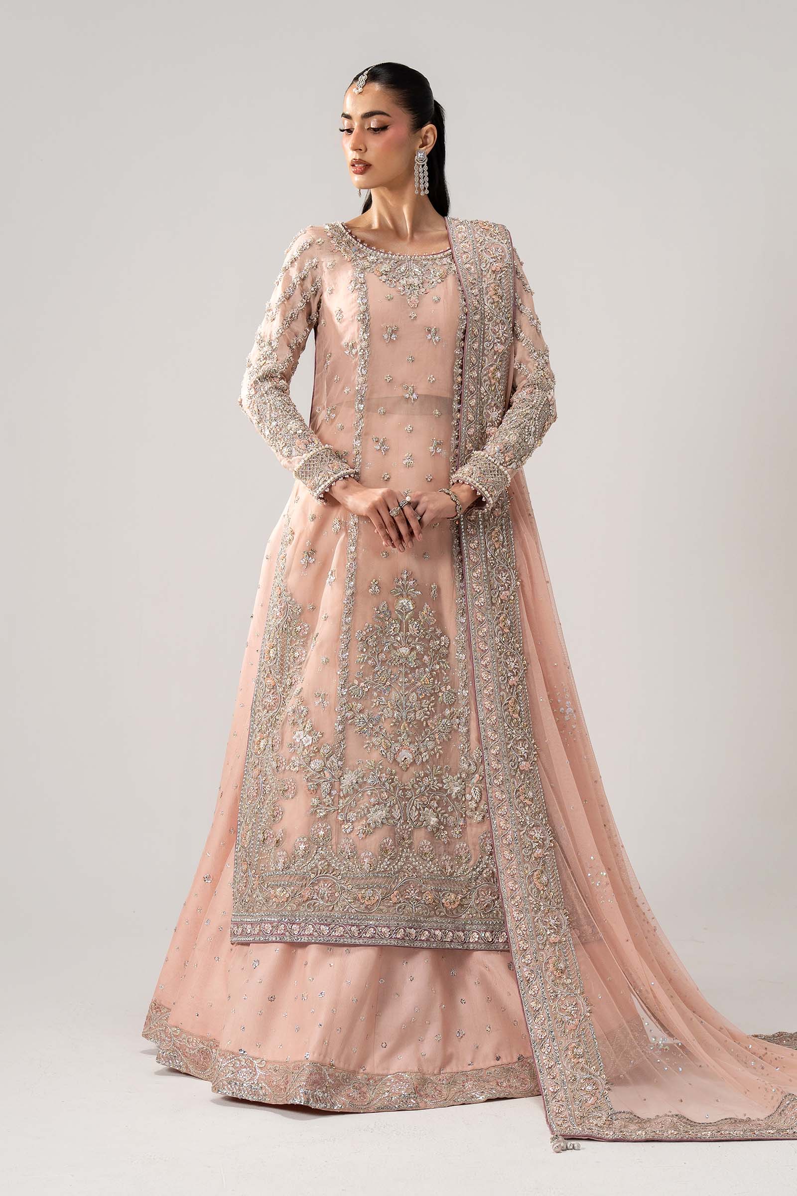 MARIA.B TASSEL SILK UNSTITCHED EMB MC-13 SUIT