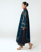 JUGNU DHANAK EMB UNSTITCHED 3PC