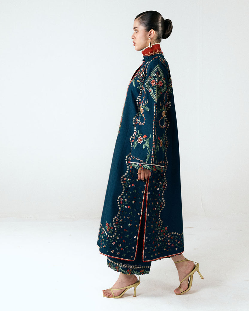 JUGNU DHANAK EMB UNSTITCHED 3PC