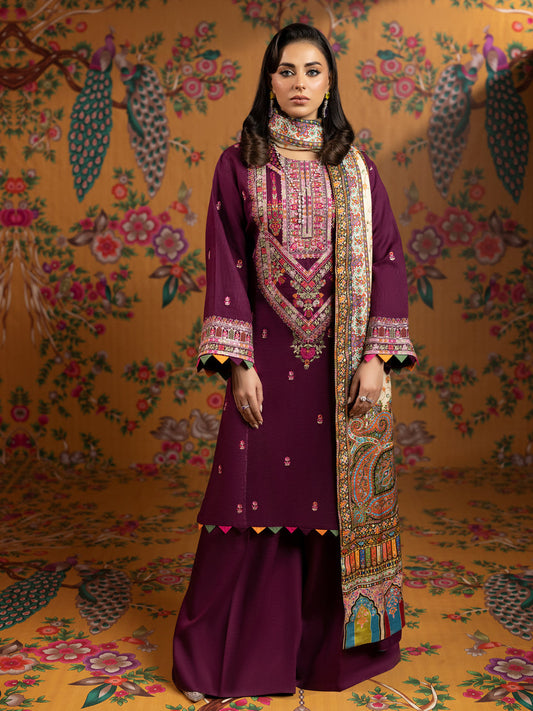 FAIZA FAISAL DHANAK UNSTITCHED EMB 3PC