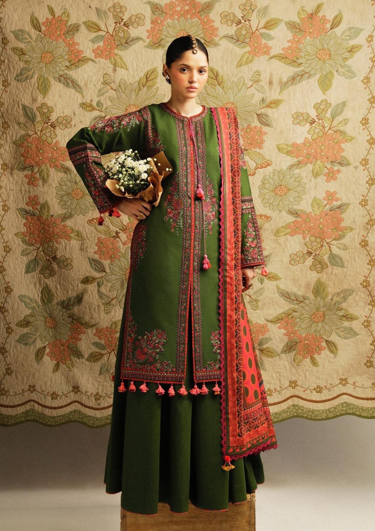 Naqsh | Emb Unstitched Dhanak 3pc
