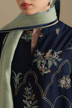 Indigo | Emb Unstitched Lawn 3pc