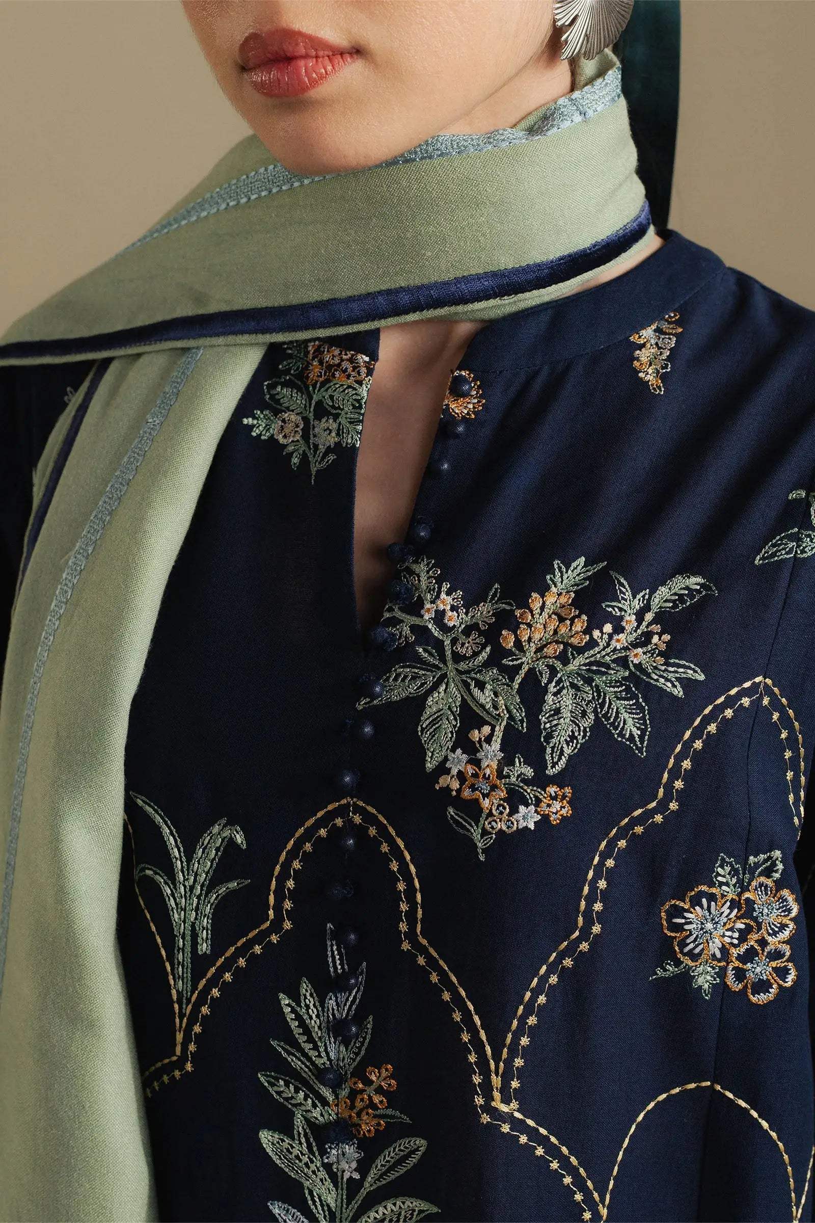Indigo | Emb Unstitched Lawn 3pc