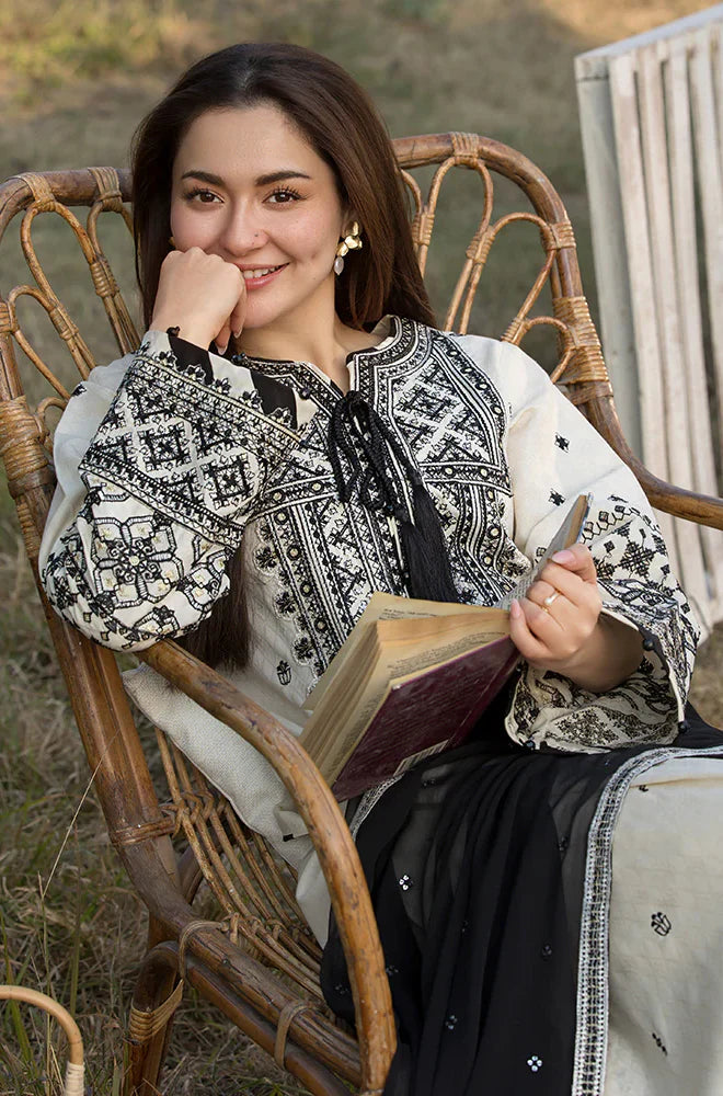 Nisa | Emb Unstitched Dhanak 3pc