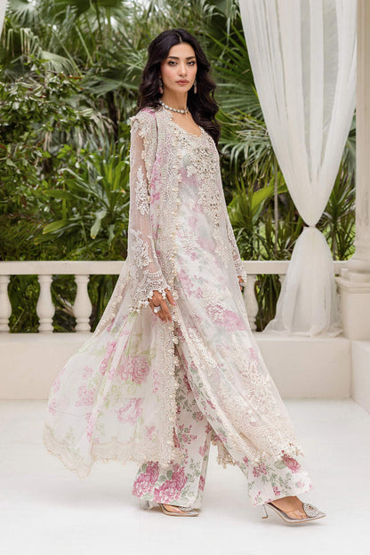 MARIA.B CHIFFON UNSTITCHED EMB D-1 SUIT