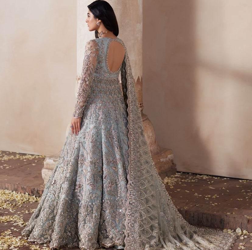 SORAYA ORGANZA UNSTITCHED EMB MAXI - City Cloth House