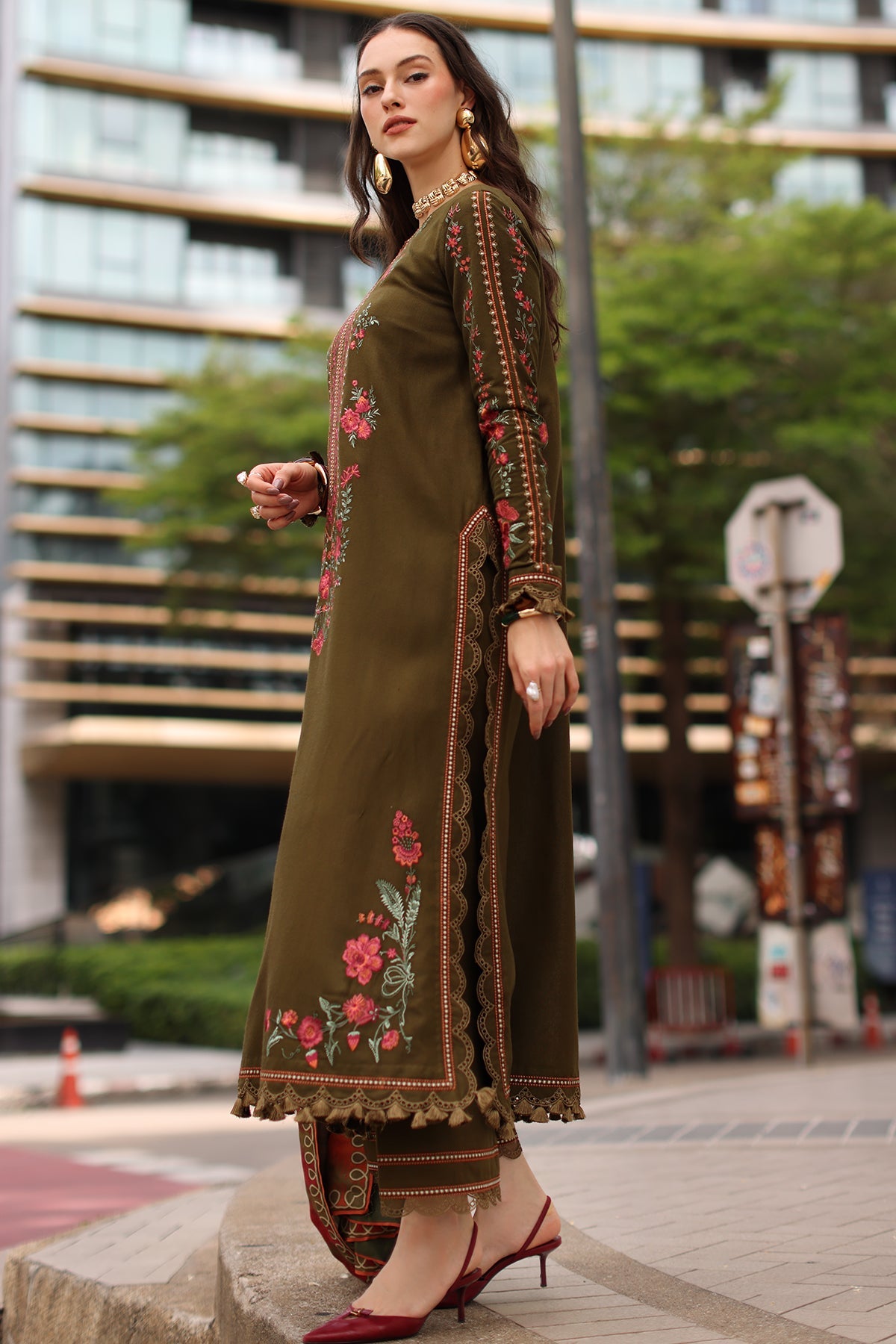 Flora | Emb Unstitched Dhanak 3pc