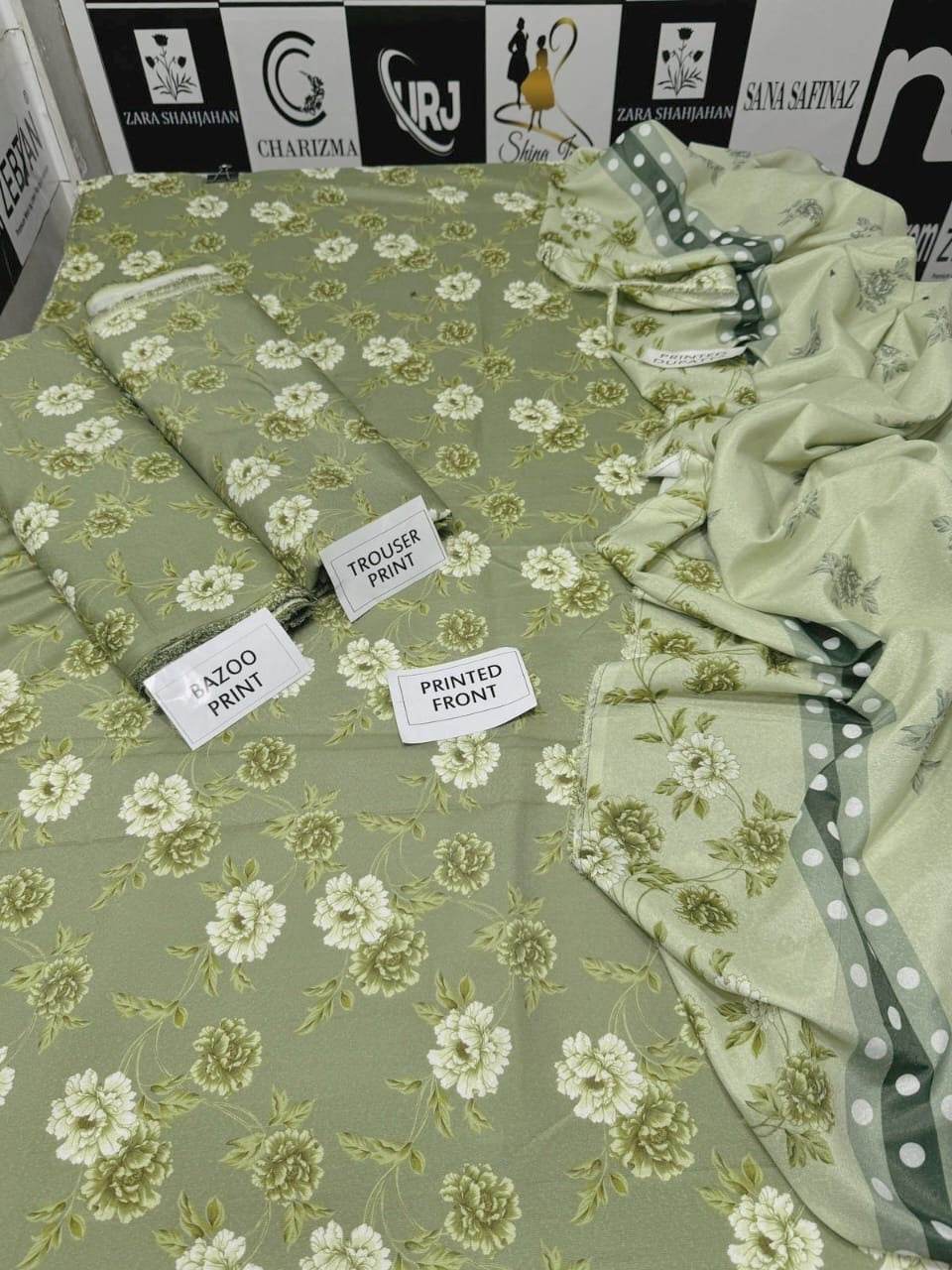 BAROQUE KARANDI PRINTED UNSTICHED 3PC - City Cloth House