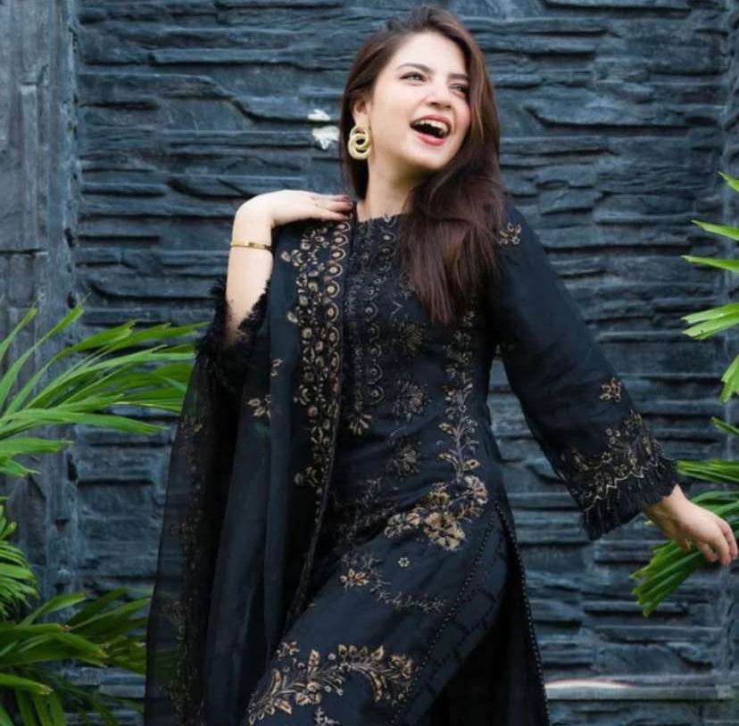 MARYUM & MARIA KHADDAR UNSTICHED EMB 3PC - City Cloth House