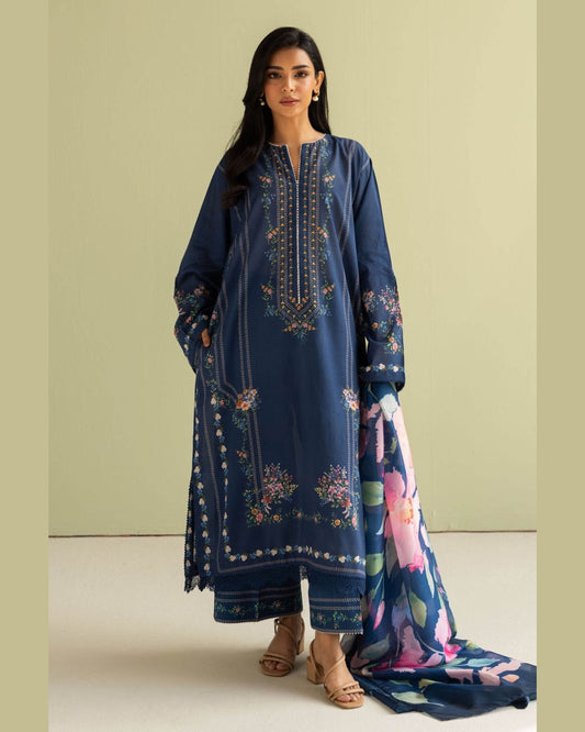 COCO LAWN PRINTED UNSTICH 3PC - City Cloth House