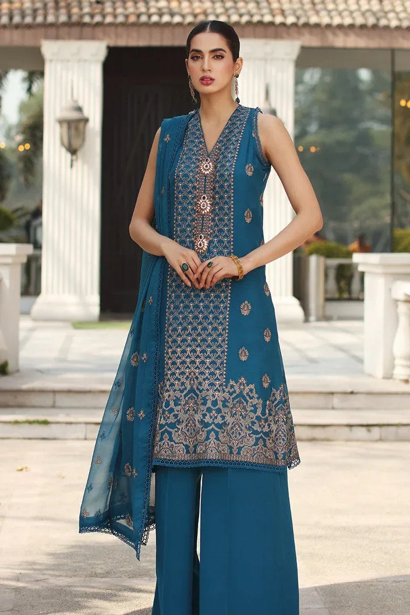 BAREEZE KARANDI UNSTICH EMB 3PC - City Cloth House