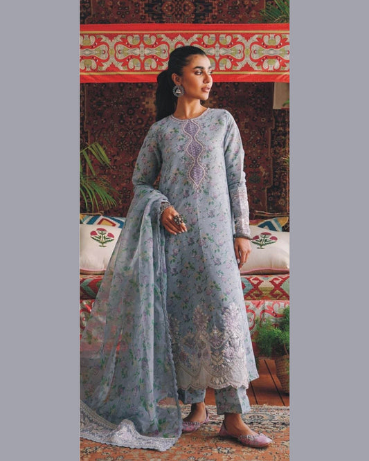 ETHNIC KARANDI UNSTITCHED PRINTED 3PC