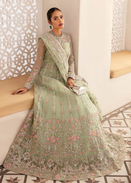 KANWAL MALIK ORGANZA UNSTITCHED EMB MAXI
